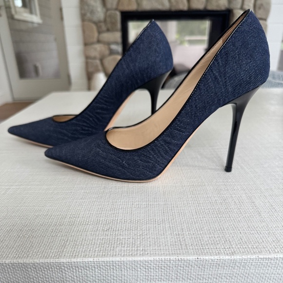 Jimmy Choo Denim Heels - Picture 2 of 6